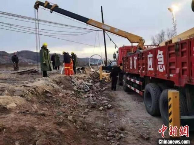救援現(xiàn)場。 現(xiàn)場工作人員 供圖