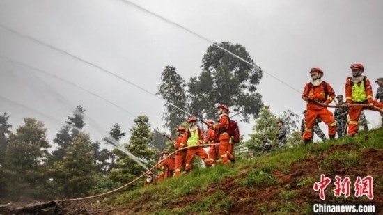 演練現(xiàn)場。瀘州消防供圖