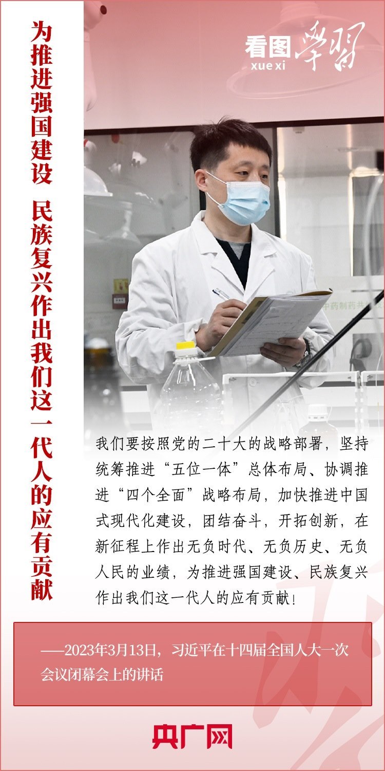 看圖學(xué)習(xí)丨為推進(jìn)強(qiáng)國建設(shè)、民族復(fù)興作出我們這一代人的應(yīng)有貢獻(xiàn)