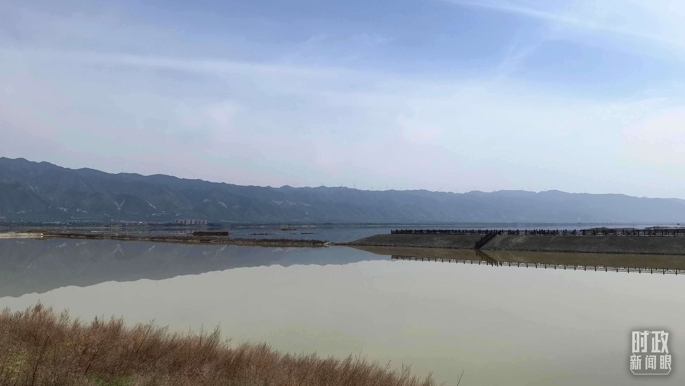 △運城鹽湖。（總臺央視記者馬亞陽拍攝）