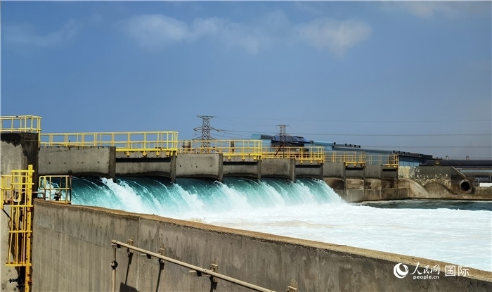 圖為取排水工程項目一景。人民網(wǎng)記者管克江攝