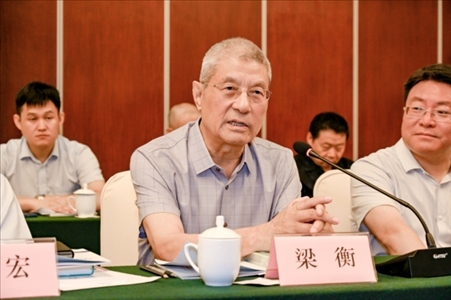 中國(guó)林業(yè)生態(tài)作家協(xié)會(huì)名譽(yù)主席梁衡發(fā)言。主辦方供圖