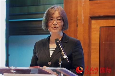 薛伶致辭。人民網(wǎng) 郭錦標(biāo)攝