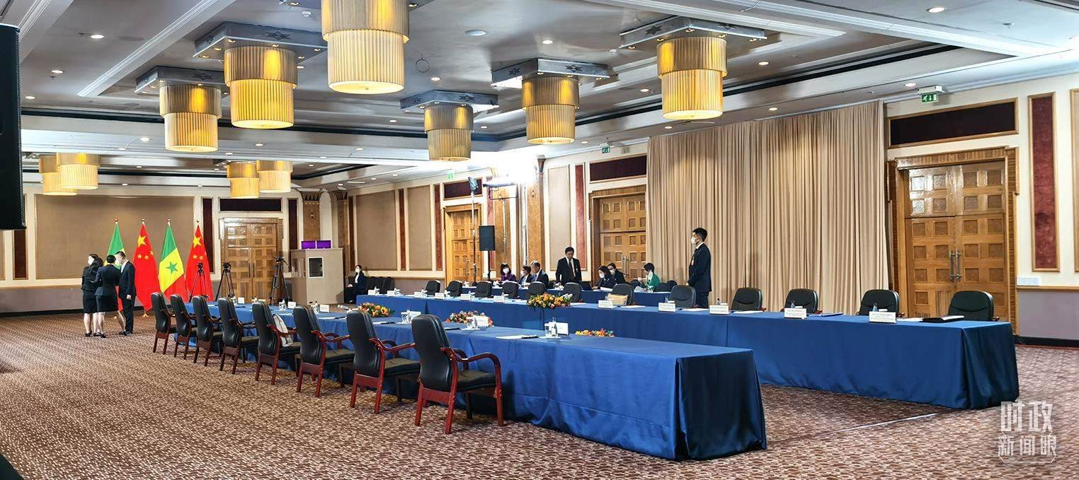 △23日下午，4場(chǎng)會(huì)見在這里舉行。（總臺(tái)央視記者郭鴻拍攝）