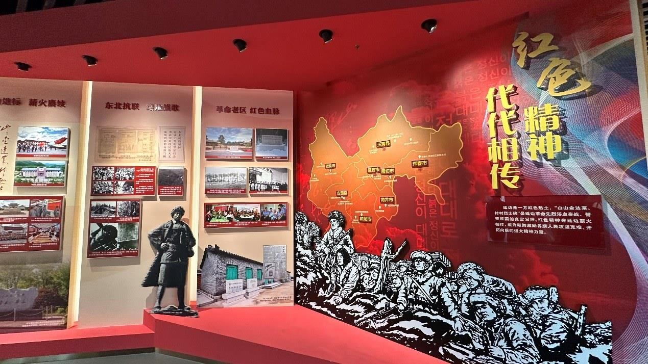 《千秋正氣-朝鮮族革命斗爭史陳列》展廳。人民網(wǎng)記者 金洪花攝