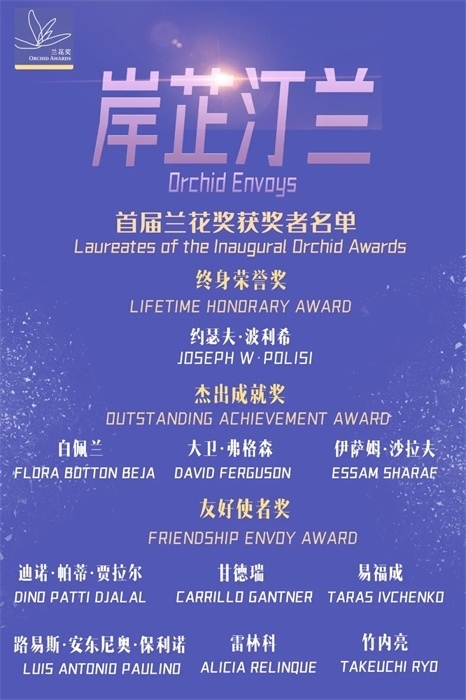 首屆蘭花獎(jiǎng)獲獎(jiǎng)?wù)呙麊巍?巴西圣保羅州立大學(xué)孔子學(xué)院供圖。（來(lái)源：人民畫(huà)報(bào)）