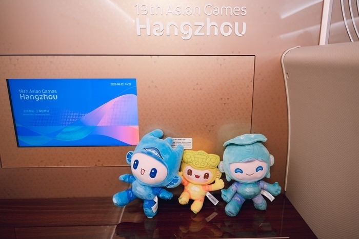 亞運(yùn)會吉祥物。上海鐵路局融媒體中心供圖