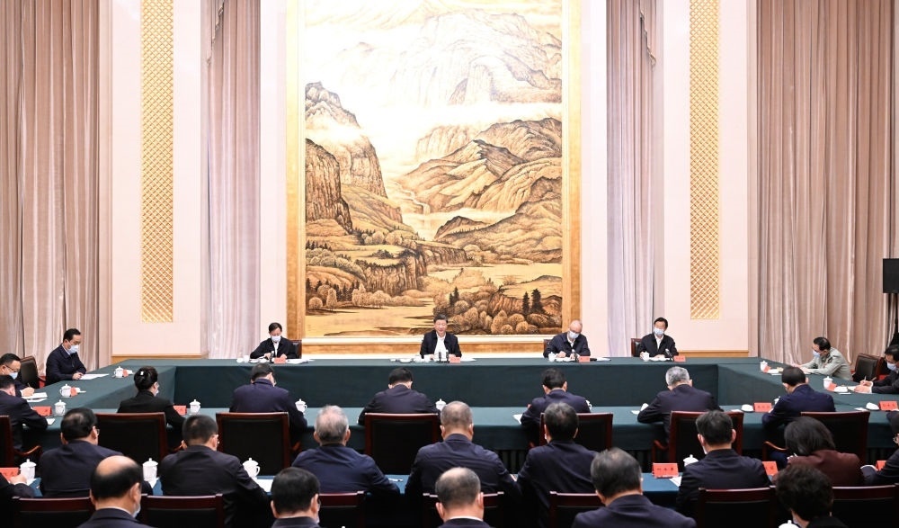  2023年5月17日上午，習(xí)近平在西安聽取陜西省委和省政府工作匯報(bào)并發(fā)表重要講話。