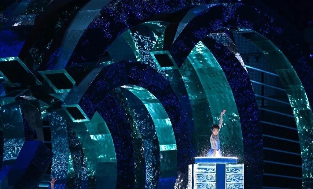 △9月23日，杭州第19屆亞洲運動會開幕式迎賓表演《水潤秋輝》。