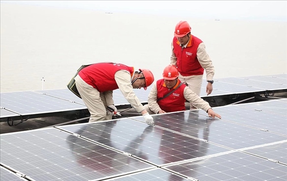 開山島微電網(wǎng)的投運建設。受訪者供圖