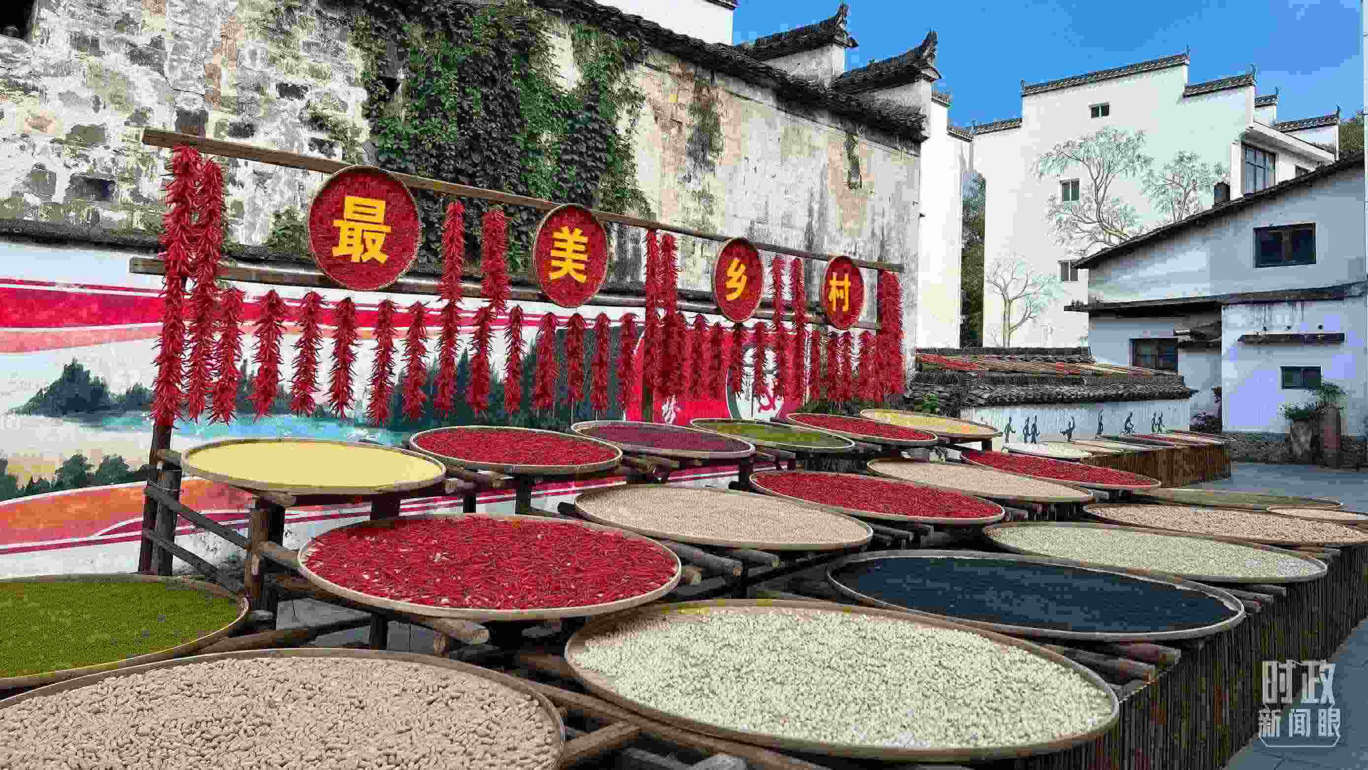 △婺源縣秋口鎮(zhèn)王村石門自然村。（總臺(tái)央視記者程鋮拍攝）