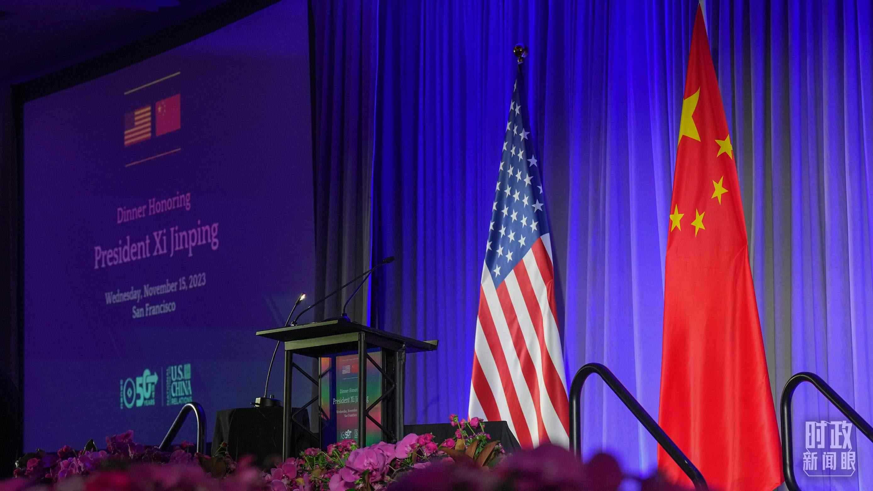 歡迎宴會(huì)當(dāng)晚，習(xí)近平在這里發(fā)表演講。（總臺(tái)國(guó)廣記者李晉拍攝）