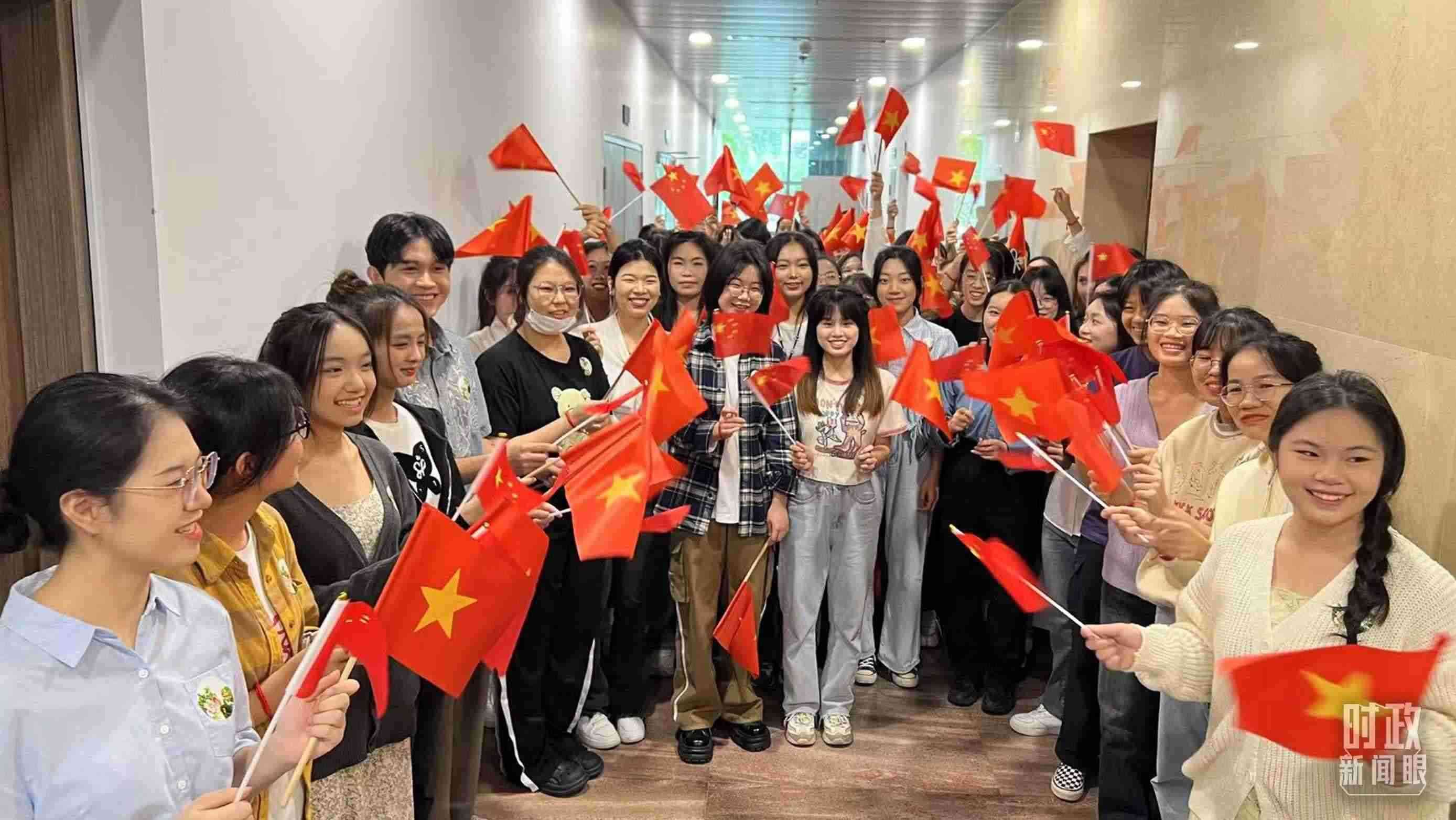 △中越青年齊聚一堂。（總臺央視記者程鋮拍攝）