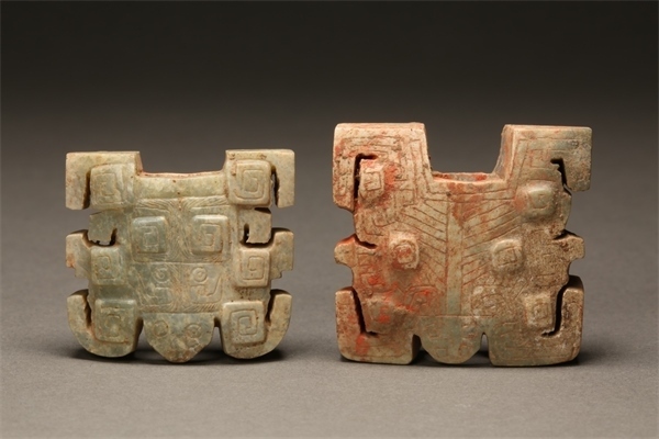 獸面形玉飾件。國家文物局供圖