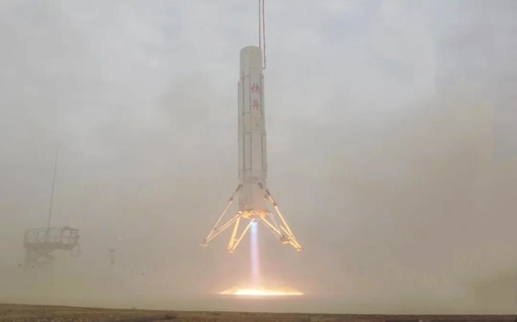 圖為垂直起降試驗(yàn)。（中國(guó)航天科工集團(tuán)供圖）