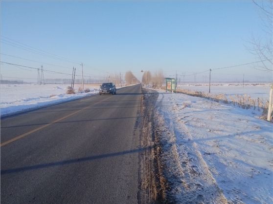 連接德惠市與太興村的德前公路寬闊通暢。德惠市委宣傳部供圖