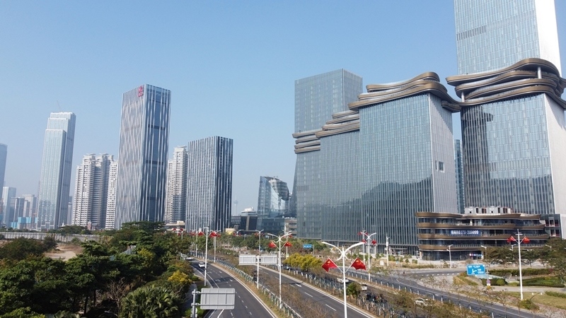 2024年1月1日，廣東珠海，橫琴粵澳深度合作區(qū)樓群。