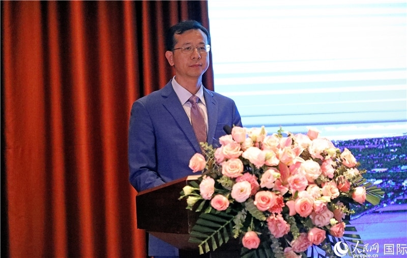 外交部外事管理司副司長姚紹俊在宣介會上致辭。人民網(wǎng)記者趙益普