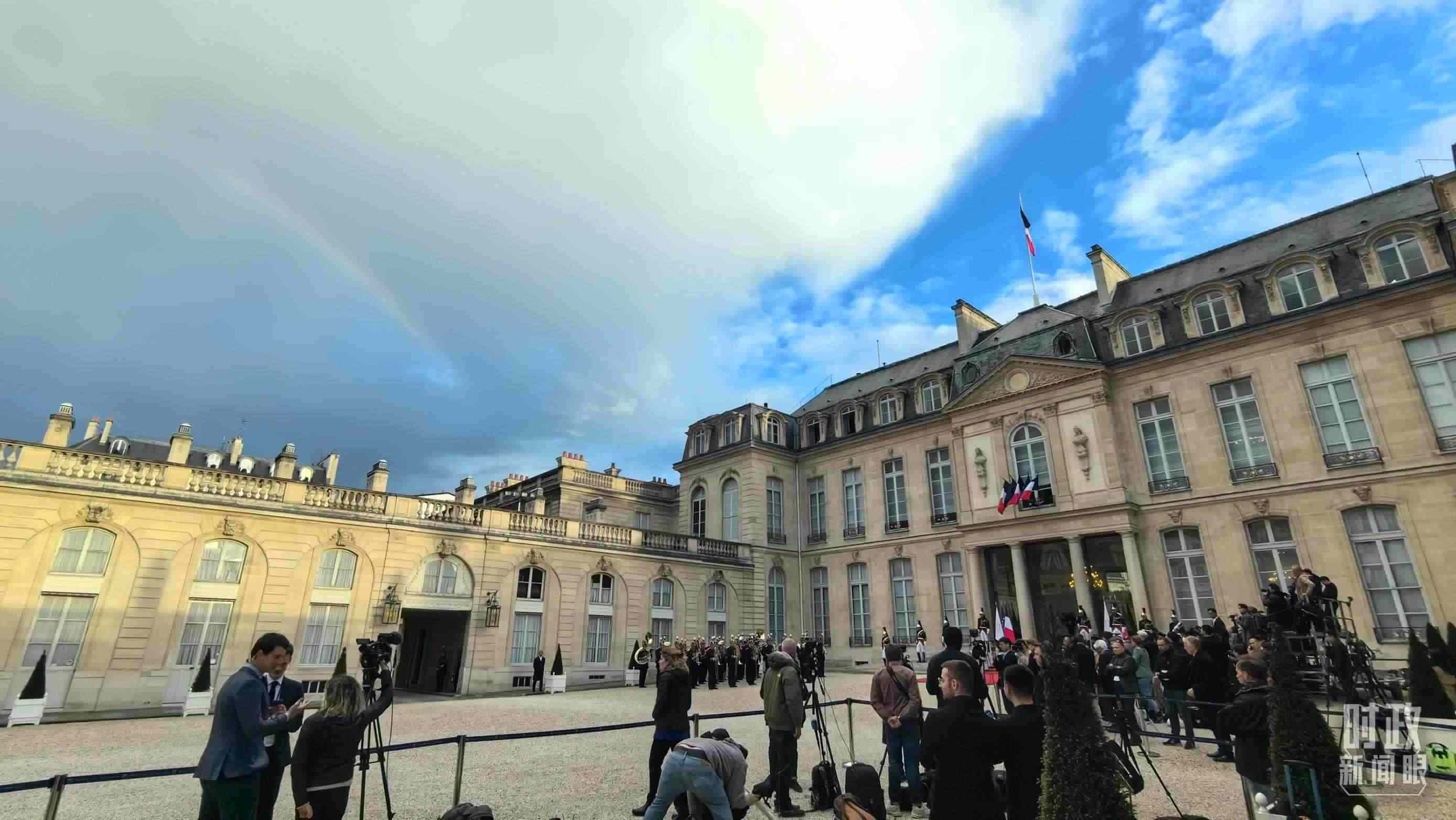 △愛麗舍宮。（總臺央視記者馬超拍攝）