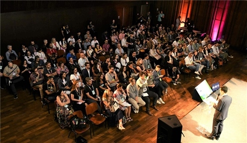 “視聽中國”——文化與商業(yè)機遇推介會暨中國視聽節(jié)目展映會現(xiàn)場。 中廣國際公司供圖