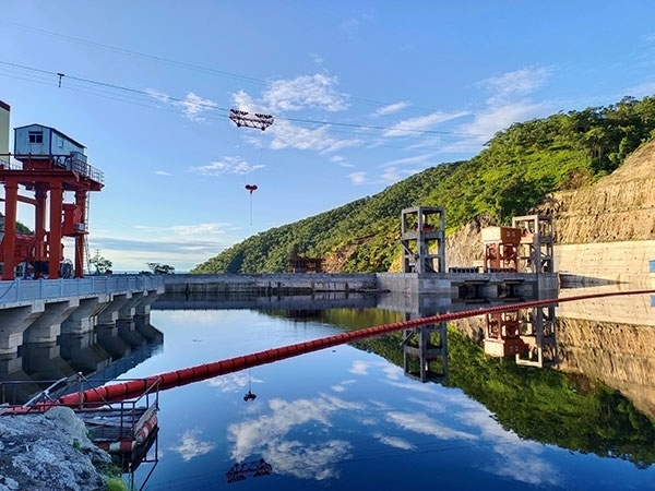 剛果（金）布桑加水電站水庫。中鐵資源集團(tuán)供圖