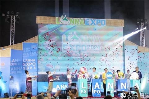 7月9日，2024年蘭納博覽會開幕式在清邁國際會展中心舉行。人民網(wǎng)記者楊一攝