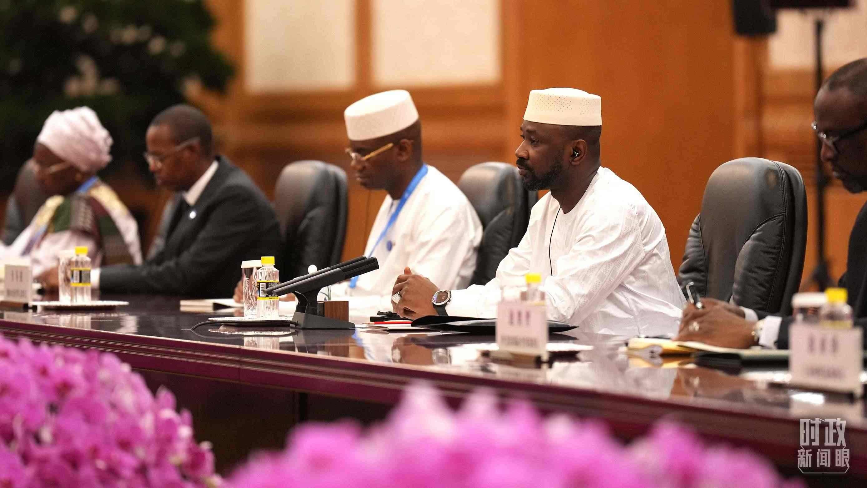 △馬里總統(tǒng)戈伊塔。（總臺記者李晉拍攝）