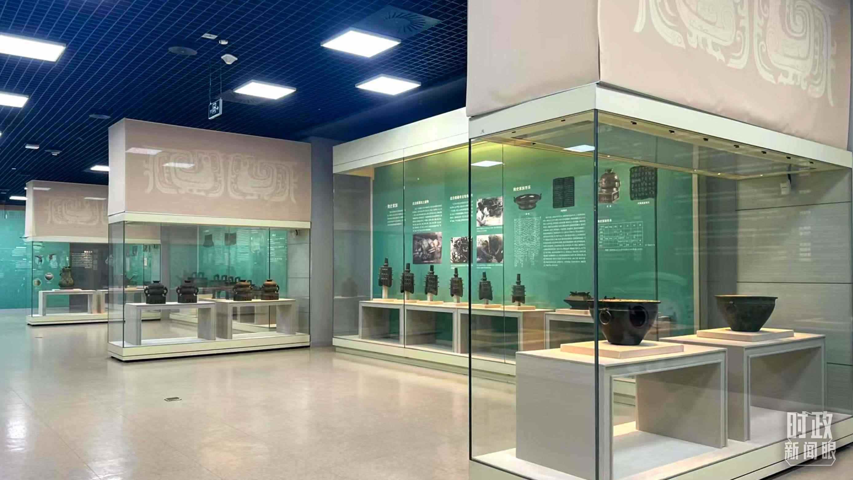 △ 寶雞青銅器博物院內展陳。（總臺記者崔剛拍攝）