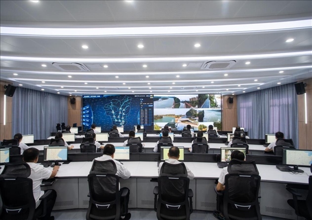 位山灌區(qū)智慧調(diào)度中心 。受訪者供圖