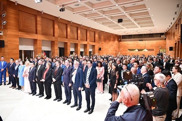 招待會(huì)現(xiàn)場(chǎng)。孫瑋 攝