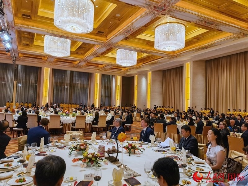 慶祝中俄建交75周年招待會(huì)在京舉行。人民網(wǎng)記者 李明琪攝