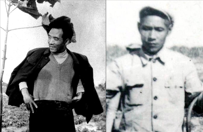 拼版照片：左圖為焦裕祿資料照片；右圖為谷文昌資料照片。