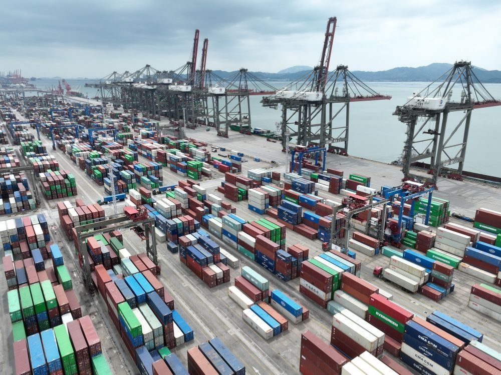 這是中國（福建）自由貿(mào)易試驗(yàn)區(qū)廈門片區(qū)內(nèi)的廈門遠(yuǎn)海碼頭（2024年9月5日攝）。