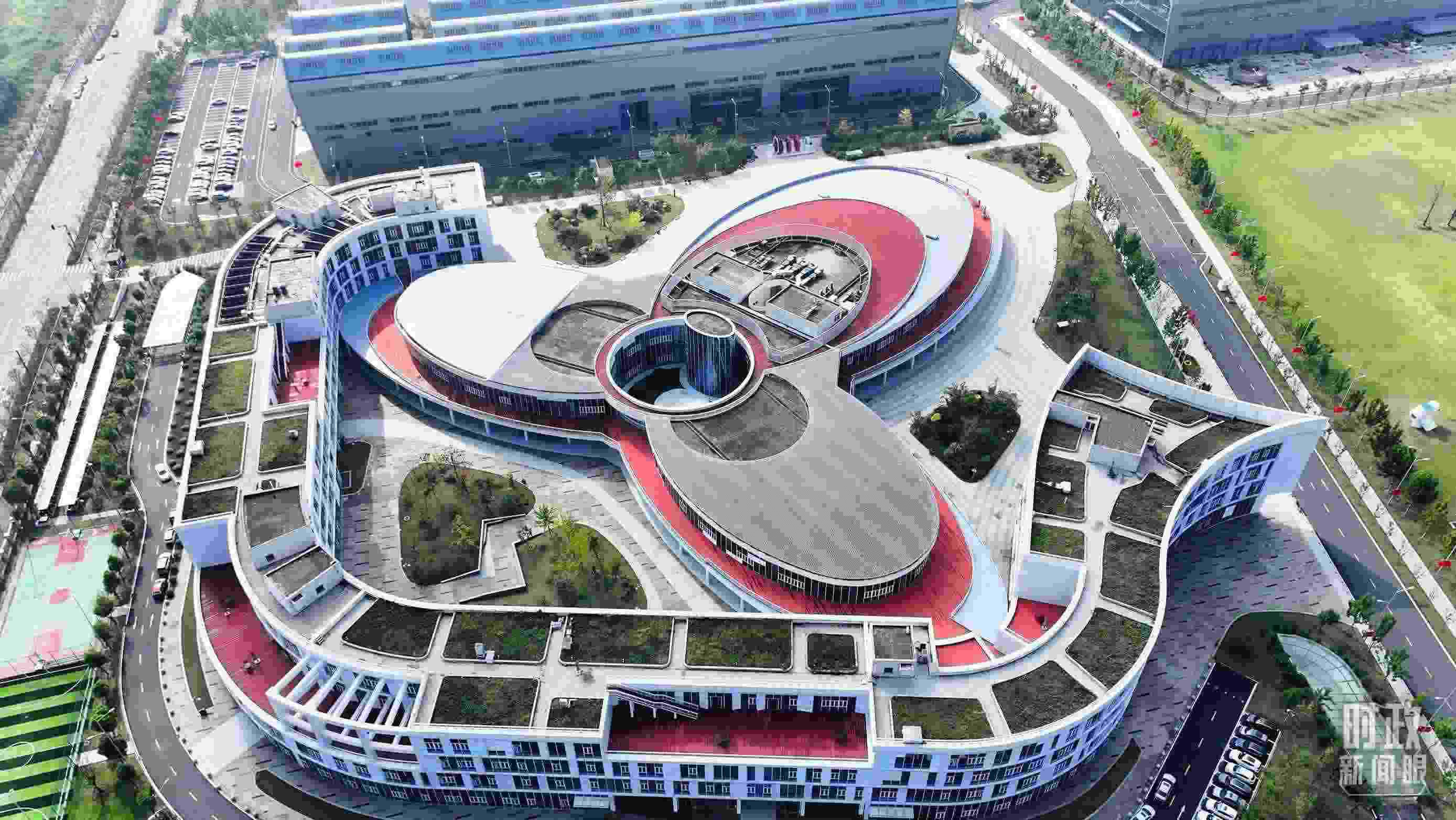 △位于合肥未來大科學(xué)城的聚變堆主機(jī)關(guān)鍵系統(tǒng)綜合研究設(shè)施園區(qū)。（總臺(tái)記者陳志猛拍攝）