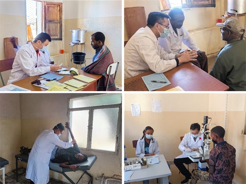 中國第17批援厄立特里亞醫(yī)療隊在科倫醫(yī)院開展巡診活動。中國第17批援厄立特里亞醫(yī)療隊供圖