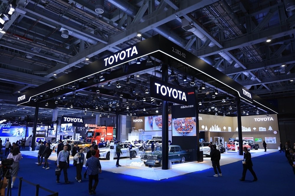 第七屆進博會豐田展臺。人民網(wǎng)記者 車柯蒙攝