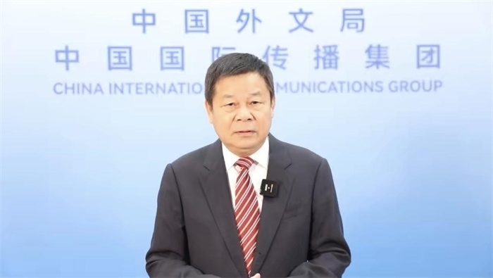 杜占元視頻致辭。主辦方供圖