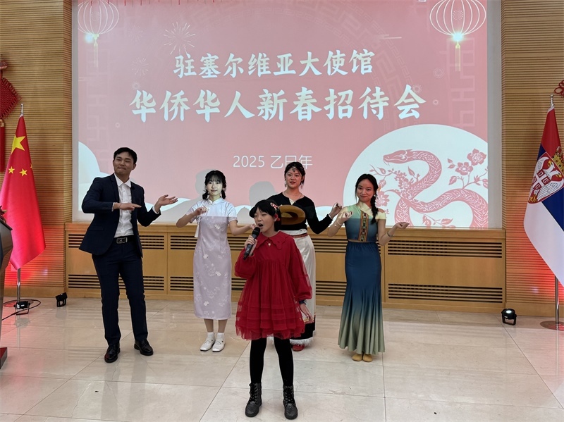 招待會現(xiàn)場表演。諾維薩德孔子學院供圖