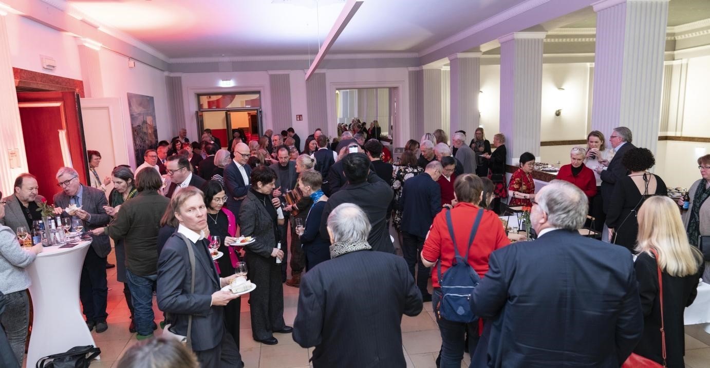 圖為新春酒會(huì)現(xiàn)場(chǎng)。紐倫堡-埃爾蘭根孔子學(xué)院供圖