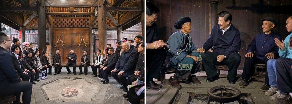 左圖由新華社記者謝環(huán)馳拍攝；右圖由新華社記者蘭紅光拍攝。