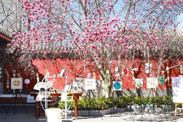 翰墨書韻展區(qū)的書法展品。府學(xué)胡同小學(xué)供圖