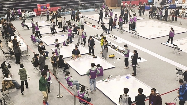 比賽現(xiàn)場。北京建筑大學(xué)供圖