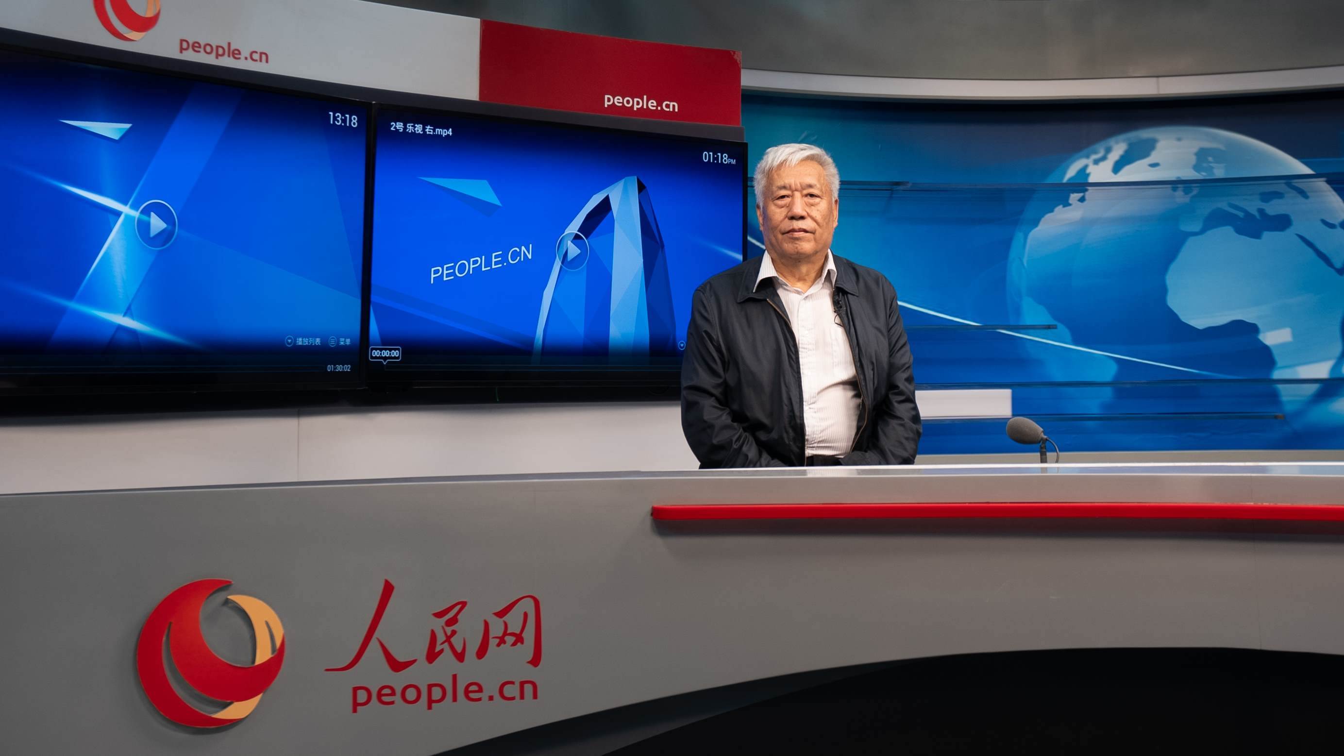 中國地震局地球物理研究所原副所長、研究員高孟潭作客人民網(wǎng)。人民網(wǎng)記者 葛泰佚攝