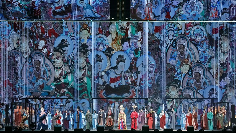 《受到召喚·敦煌》劇照。國(guó)話(huà)供圖