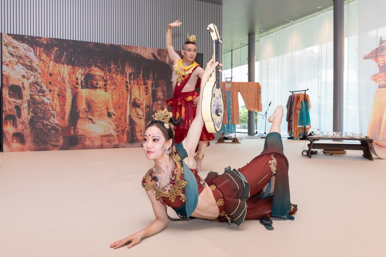 《龍門金剛》舞蹈。中國(guó)駐大阪旅游辦事處供圖