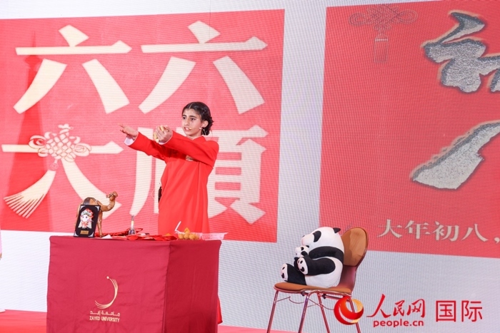 快板表演。人民網(wǎng)記者任皓宇攝